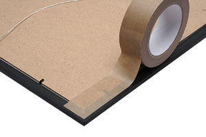 25mm x 50mtr Self Adhesive Kraft Paper Tape (Pack of 12)