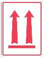 "THIS WAY UP" 108x79mm Label (Only Symbol) (Roll of 500)